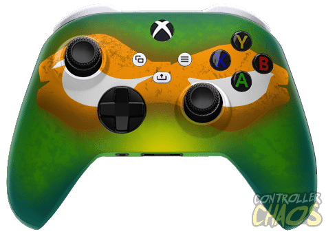 Custom XBOX Series X Controller - Turtle Power Mikey - Controller Chaos