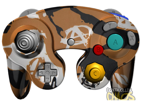 brown gamecube controller