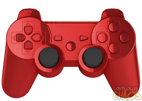 sony ps3 controller red