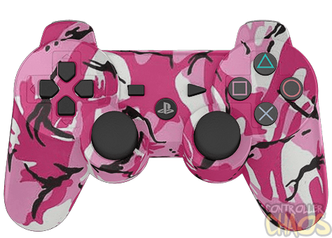 pink camouflage ps4 controller
