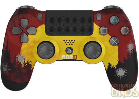 Custom Painted Controller Western Sunset RDR2 Themed for 