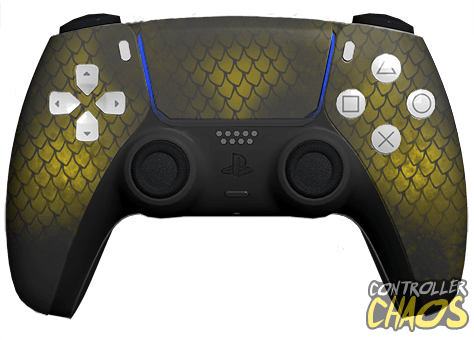 Golden Dragon - PS5 - Custom Controllers - Controller Chaos