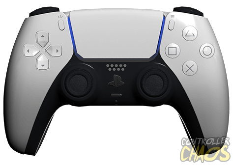 PS5 Controller Clear Mod With White Buttons PS5 Custom Sony