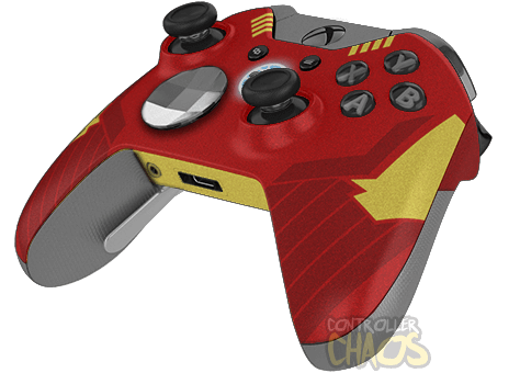 Iron Man Themed Red & Gold Chrome Custom Controller Chaos XBOX 360