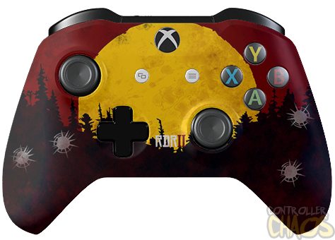 Custom Painted Western Themed Controller RDR2