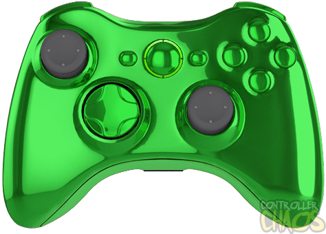 Malignant planter Indoors Chrome Green Edition Controller - XBOX 360 - Modded Controllers