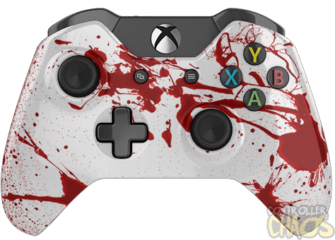 red and white xbox one controller